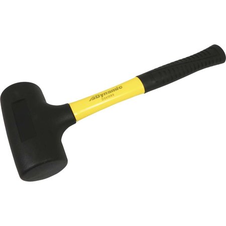 DYNAMIC Tools 3lb Dead Blow Hammer, Fiberglass Handle D041069
